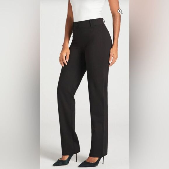 Betabrand Classic Dress Yoga Straight High Waist Pant - Picture 1 of 6